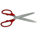 Ceremonial Ribbon Cutting Scissors with Red Handles / Silver Blades (25")